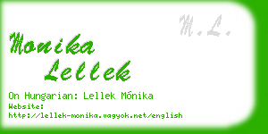 monika lellek business card